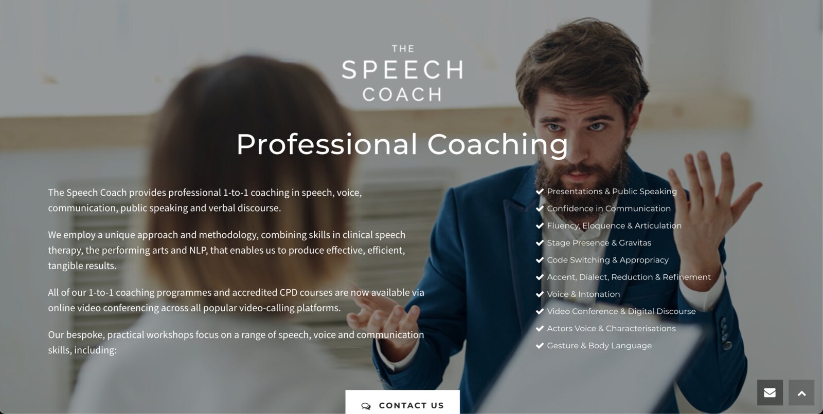 Accueil du site The Speech Coach d’Aurélia Sellier
